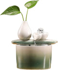 Tabletop Indoor Tabletop Fountain,Circulating Relaxation for Home Bedroom Office Decor(Green)