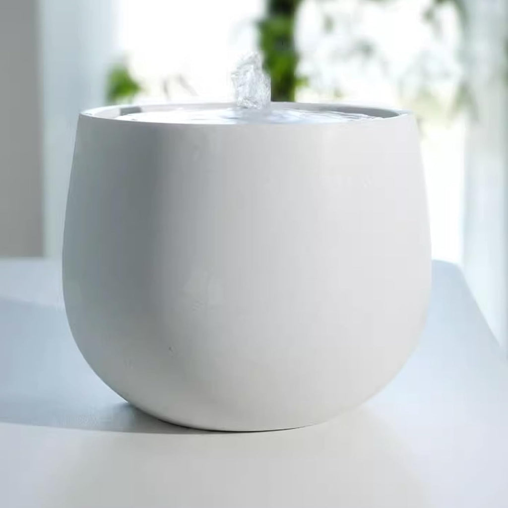 Tabletop Fountain Decoration Fountain Circulation Water System Modern And Simple Water View Porch Decoration Living Room Bedroom Office Desktop Decoration Tabletop Water Fountain ( Color : White )