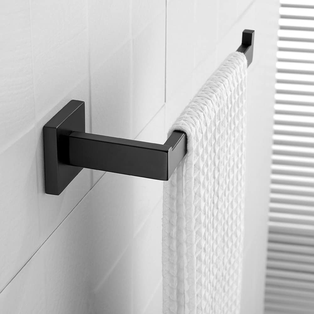 4 Pieces Wall Mounted Bathroom Hardware - Towel Bar, Paper Towel Rack & Robe Hook - & Accessories Modern Bathrooms(1 Towel Ring Holder)