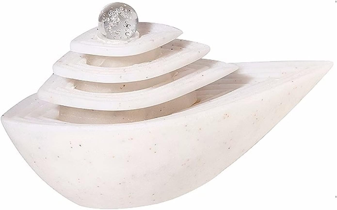 HIHELO Desktop Fountain Indoor Tabletop Fountain Rolling Ball Relax Desktop Fountain Feng Shui Waterfall Home Decor Desktop Centerpiece with LED Light Water Fountain Outdoor