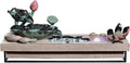 GRFIT Indoor Fountain Relaxing Tabletop Fountain with Running Water for Decorating Living Room and Entrance. Table Fountain