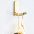 Brass Bathroom Accessories - Sturdy Towel Bar, Soap Basket, Towel Rack, Glass Shelf, Robe Hook Storage