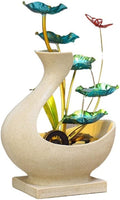 GUERNSEY Tabletop Fountain Office Desktop Living Room Porch Chinese Style Water Ornaments Water Circulation Fountain Study Desktop Decoration Indoor Fountain