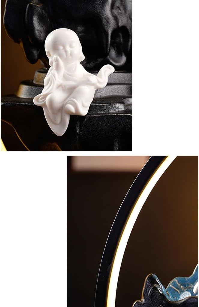 GUERNSEY Tabletop Fountain Indoor Desktop Fountain Office Circulating Water Ornaments Store Opening Desktop Decoration Ornaments Indoor Fountain