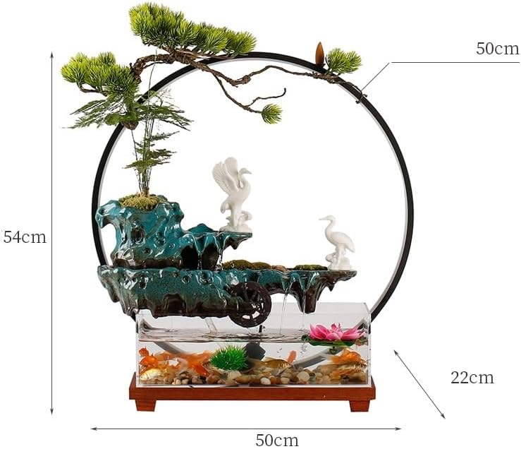 GUERNSEY Tabletop Fountain Tabletop Fountain Rockery Water Fountain Home Living Room Circulating Water Fountain Decoration Indoor Fountain