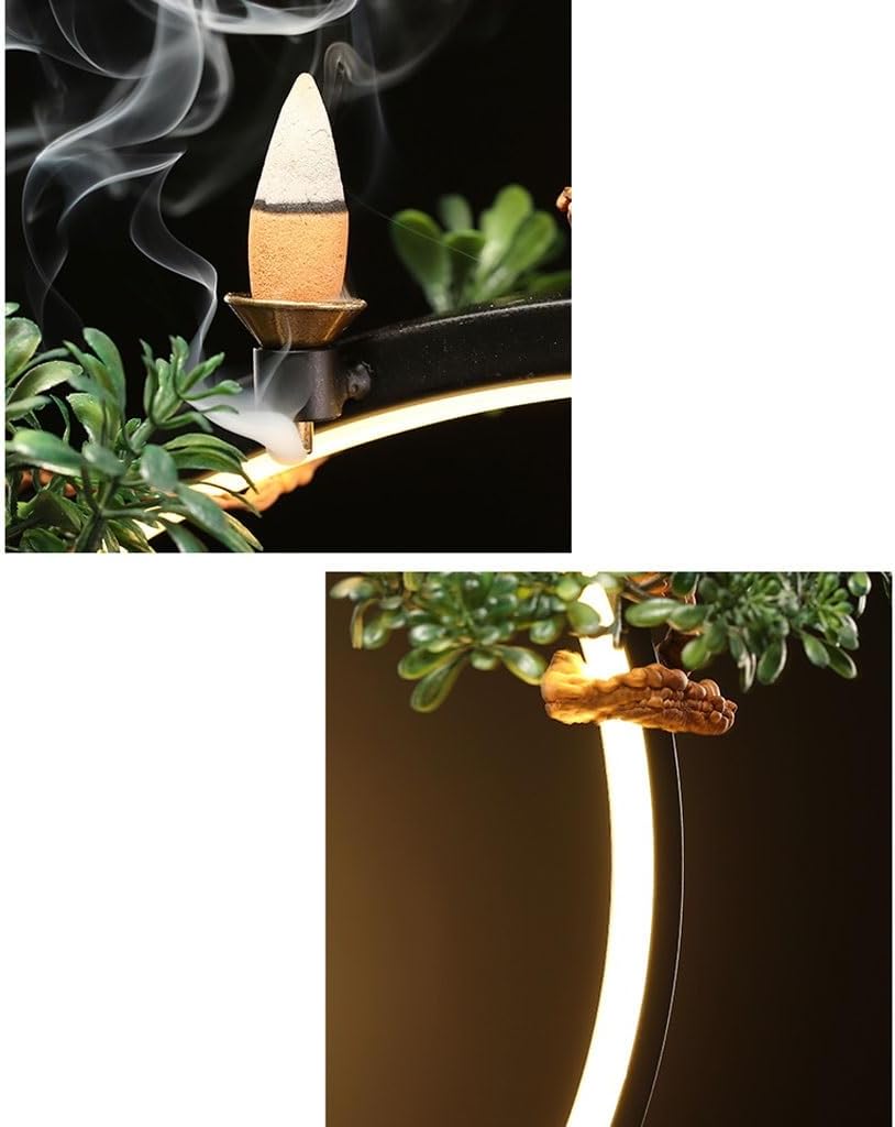 GUERNSEY Tabletop Fountain Creative Chinese Style Circulating Water Desktop Fountain Indoor Water Flow Device Living Room Desktop Fountain Indoor Waterfall Feature Indoor Fountain