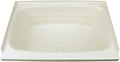 Lippert Replacement 24' x 38' Parchment Bathtub with Center Drain, Scratch-Resistant ABS Acrylic for RVs, Travel Trailers, 5th Wheels, Motorhomes - P2438CDSPK