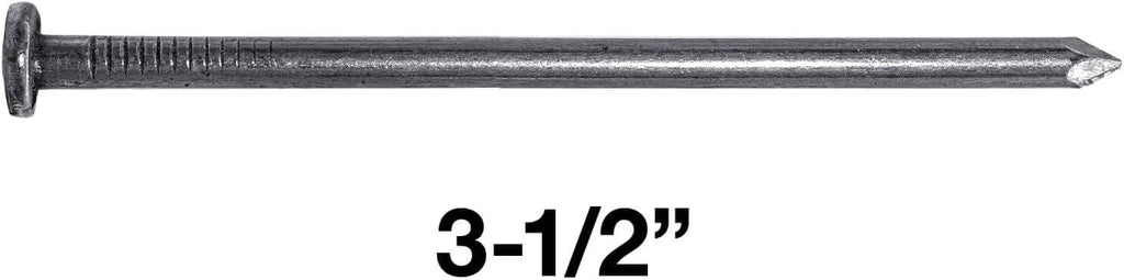 3-1/2' Bright Common Framing Nail(16D) - Heavy-Duty Fastener Designed for Interior Construction Applications - Uncoated Carbon Steel with Smooth Shank - Load Bearing - 42 X 1 POUND BOXES(~1,680 Nails)