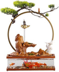 GUERNSEY Tabletop Fountain Tabletop Fountains Creative Fish Tank Water Ornaments Circulating Water Rockery Desktop Fountain Living Room Study Decorative Fountain Indoor Fountain