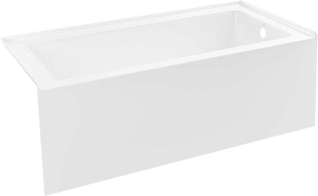 Voltaire 60' x 30' Right Drain Skirted Soaking Bathtub with Apron ADA Height in Glossy White