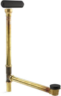 KOHLER Clearflo Slotted overflow brass bath drain, Matte Black