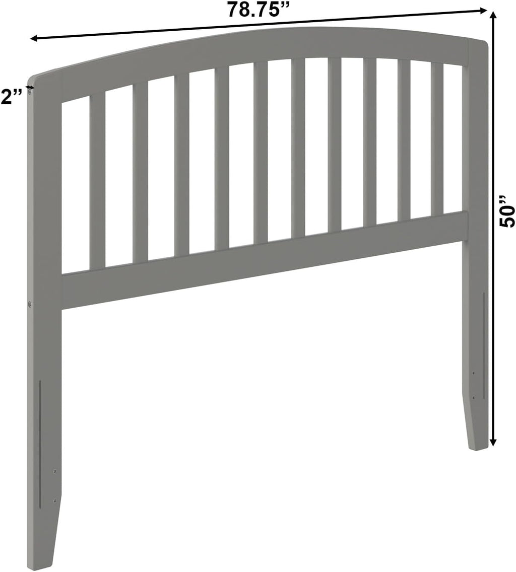 AFI, Richmond Slatted Full Solid Wood Headboard, Grey