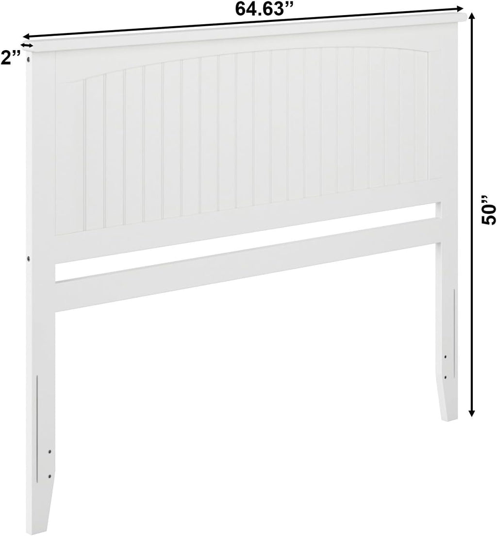 AFI, Nantucket Queen Solid Wood Panel Headboard, White