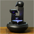 HIHELO Desktop Fountain Tabletop Fountain Ceramic Fountain Circulating Water Ornament Living Room Desktop Fountain Office Desktop Decoration Water Fountain Outdoor