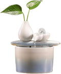 Tabletop Indoor Tabletop Fountain,Circulating Relaxation for Home Bedroom Office Decor(Blue)