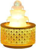 GLigeT Tabletop Fountain Circulating Water Fountain Desktop Water Feng Shui Wheel Office Living Room Entrance Desktop Decorative Ornaments Water Fountain Decor(Large)
