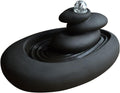 HIHELO Desktop Fountain Casual Tabletop Fountain Ceramic Zen 3 Tier Stone Mountain Fountain Home Ceramic Decor Crafts, Black Water Fountain Outdoor