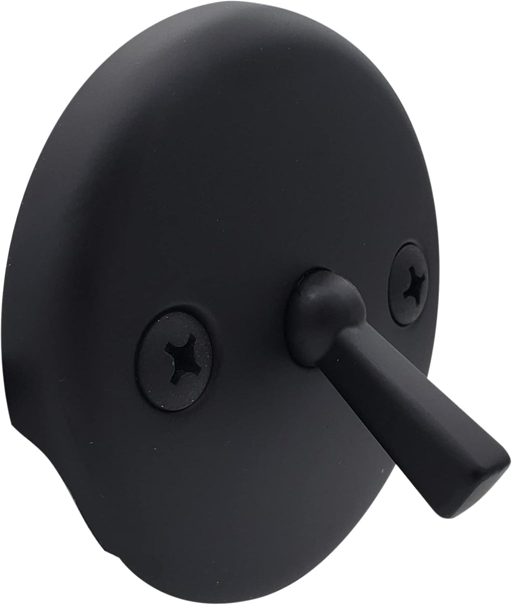Westbrass R92-36-62 3-1/8' Trip Lever Bathtub and Shower Drain Kit with 2-Hole Overflow Faceplate, Matte Black (36-Pack)