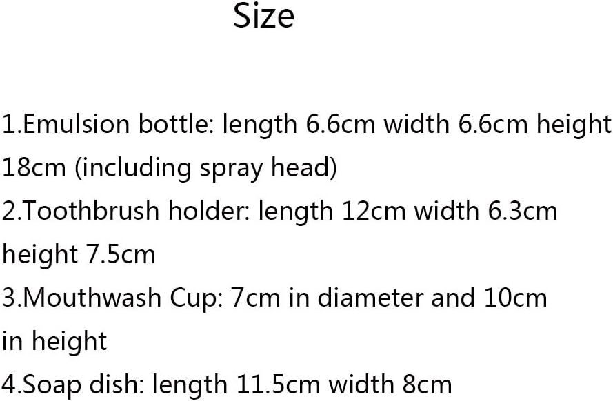 Ancient Style Bathroom Accessories Set Resin Bath Ensemble Includes Toothbrush Holder, 2 Tumblers, Liquid Soap Dispenser, Soap Dish, Printed Blue,Without Tray