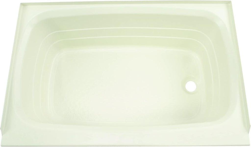 Lippert Replacement 24' x 36' Parchment Bathtub with Right Drain, Scratch-Resistant ABS Acrylic for RVs, Travel Trailers, 5th Wheels, Motorhomes - P2436RHSPK