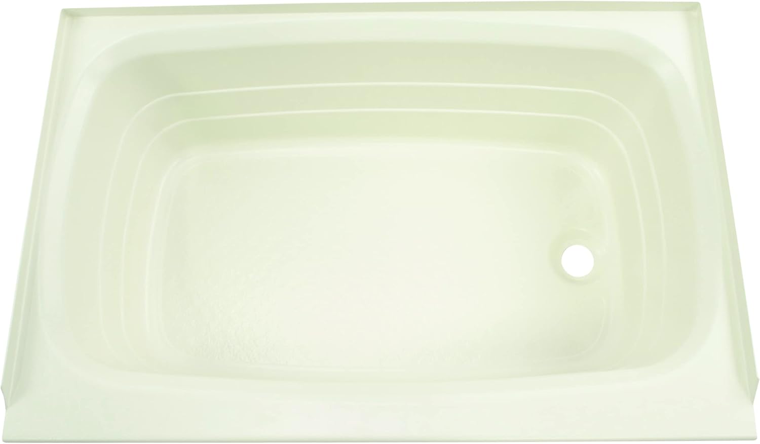 Lippert Replacement 24' x 36' Parchment Bathtub with Right Drain, Scratch-Resistant ABS Acrylic for RVs, Travel Trailers, 5th Wheels, Motorhomes - P2436RHSPK