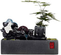 GUERNSEY Tabletop Fountain Tabletop Fountains Circulating Water Ornaments Office Desktop Fountain Desk Decoration Ornaments Indoor Waterfall Feature Indoor Fountain