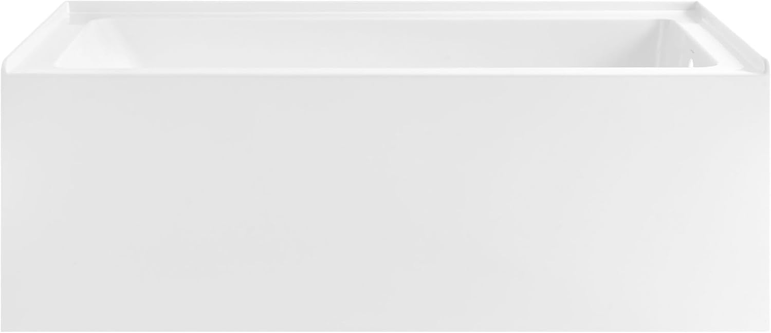 Voltaire 60' x 30' Right Drain Skirted Soaking Bathtub with Apron ADA Height in Glossy White