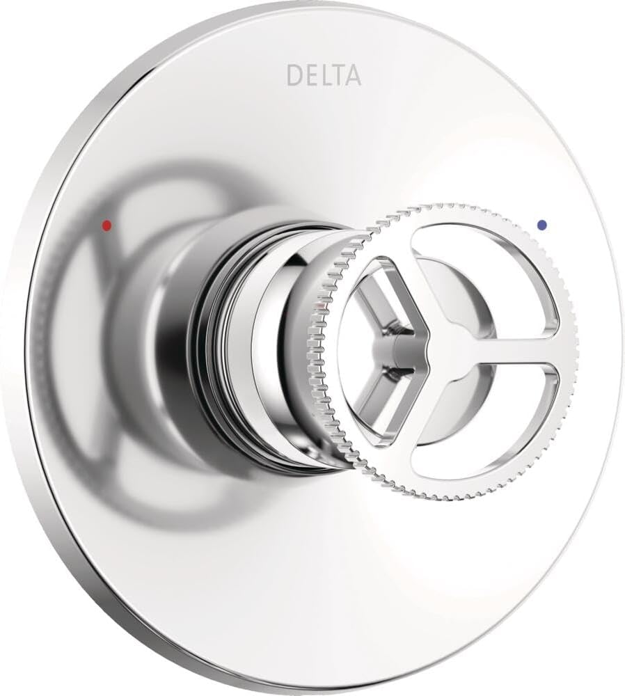 Delta Trinsic 14 Series Single-Function Valve Trim Kit, Chrome Handle Set for Shower Faucet System, Chrome T14058 (Valve Not Included)