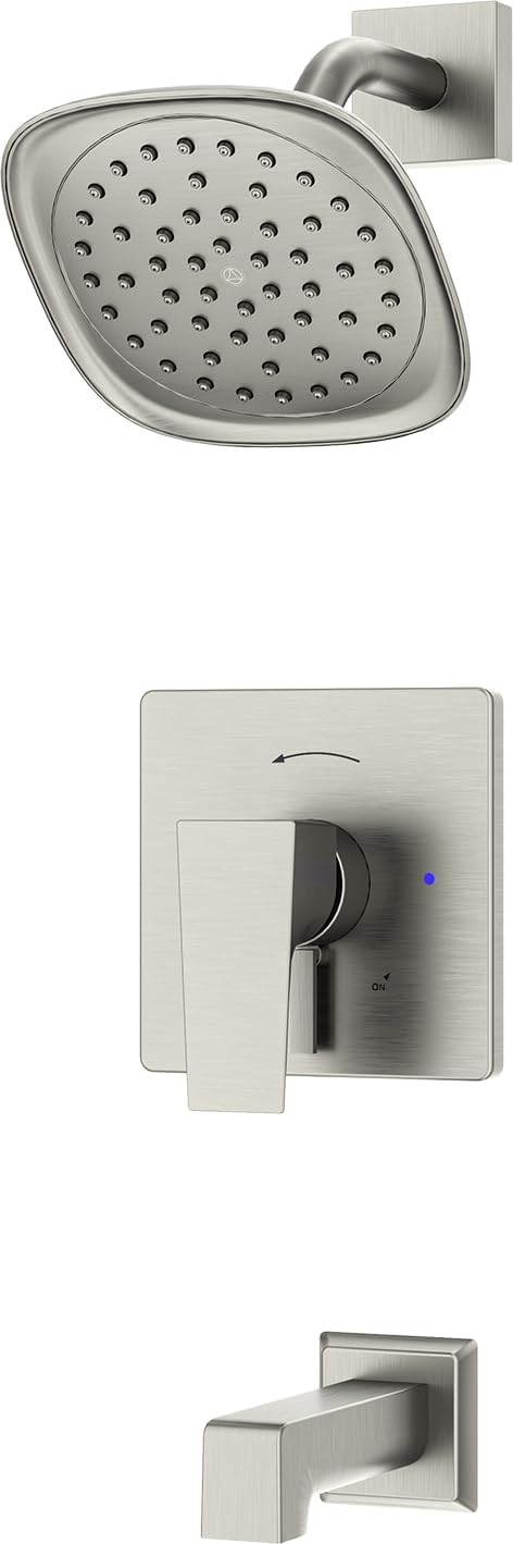 Symmons Verity Single Handle Wall Mounted Tub and Shower Trim Kit with Diverter Lever (Valve Not Included) 2.0 GPM