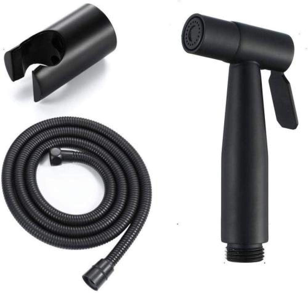 Chrome Bidet Sprayer Kit - Toilet Spray Gun + Suction Hose Complete Set of Booster Spray Guns Body Wash Cleaner