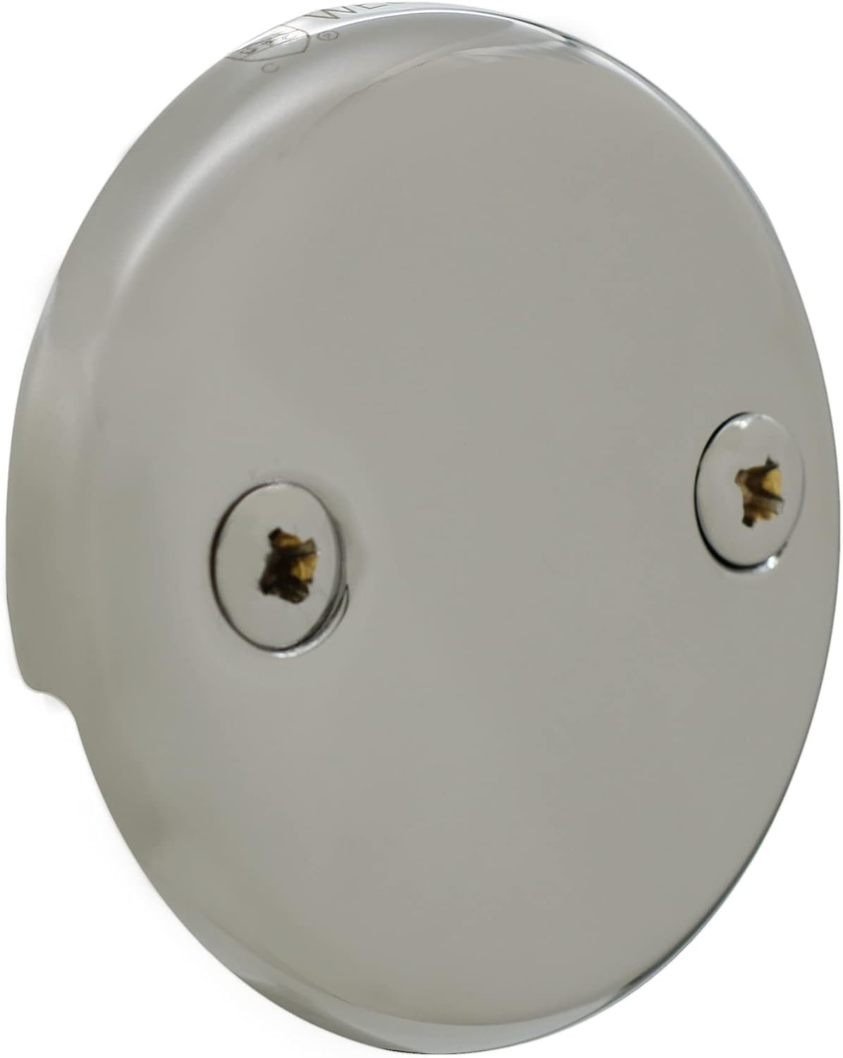Westbrass D326-05 22-1/2-Inch 17 Gauge Brass Tip-ToeBath Waste and Overlfow with 2 Hole Faceplate, Polished Nickel