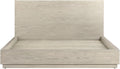 Armen Living Makena 4 Piece Queen Bedroom Set in Grey Acacia Wood, Natural