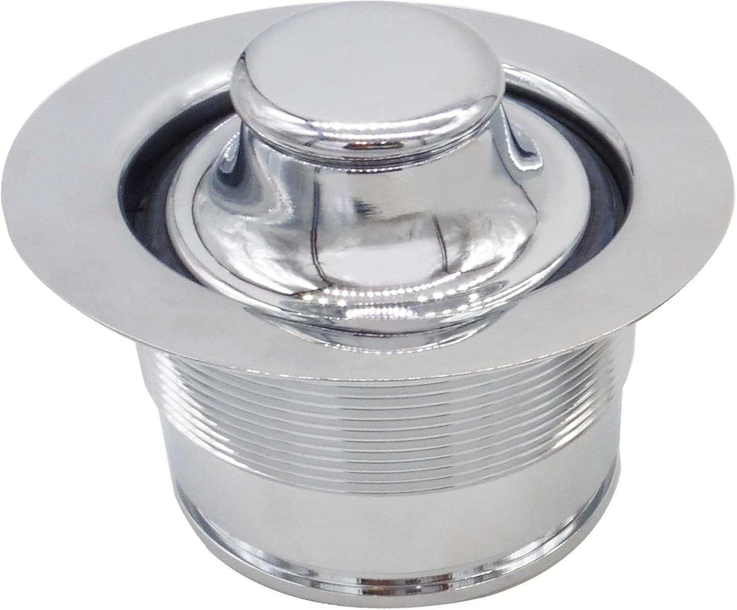 Westbrass CO2175-26 Combo Pack 3-1/2' Wing Nut Twist Style Large Kitchen Sink Basket Strainer and Waste Disposal Drain Flange with Stopper, Polished Chrome