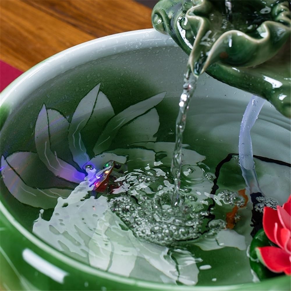 Tabletop Indoor Fountain Tabletop Fountains Home Office Decor, to Grow Plant Hebs by Yourself Decor(XL)