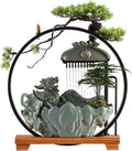 GUERNSEY Tabletop Fountain Desktop Water Ornaments Water Fountain Circulating Water Living Room Decoration Study Desk Decoration Indoor Fountain