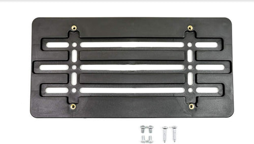 100 Universal License Plate Tag Holder Mount Mounting Relocator Adapter for Front Bumper Kit Brackets AUTO CAR Truck (Each with 2 Screws + 4 Bolts & 4 Built in Nuts) Soporte de matrícula (100)