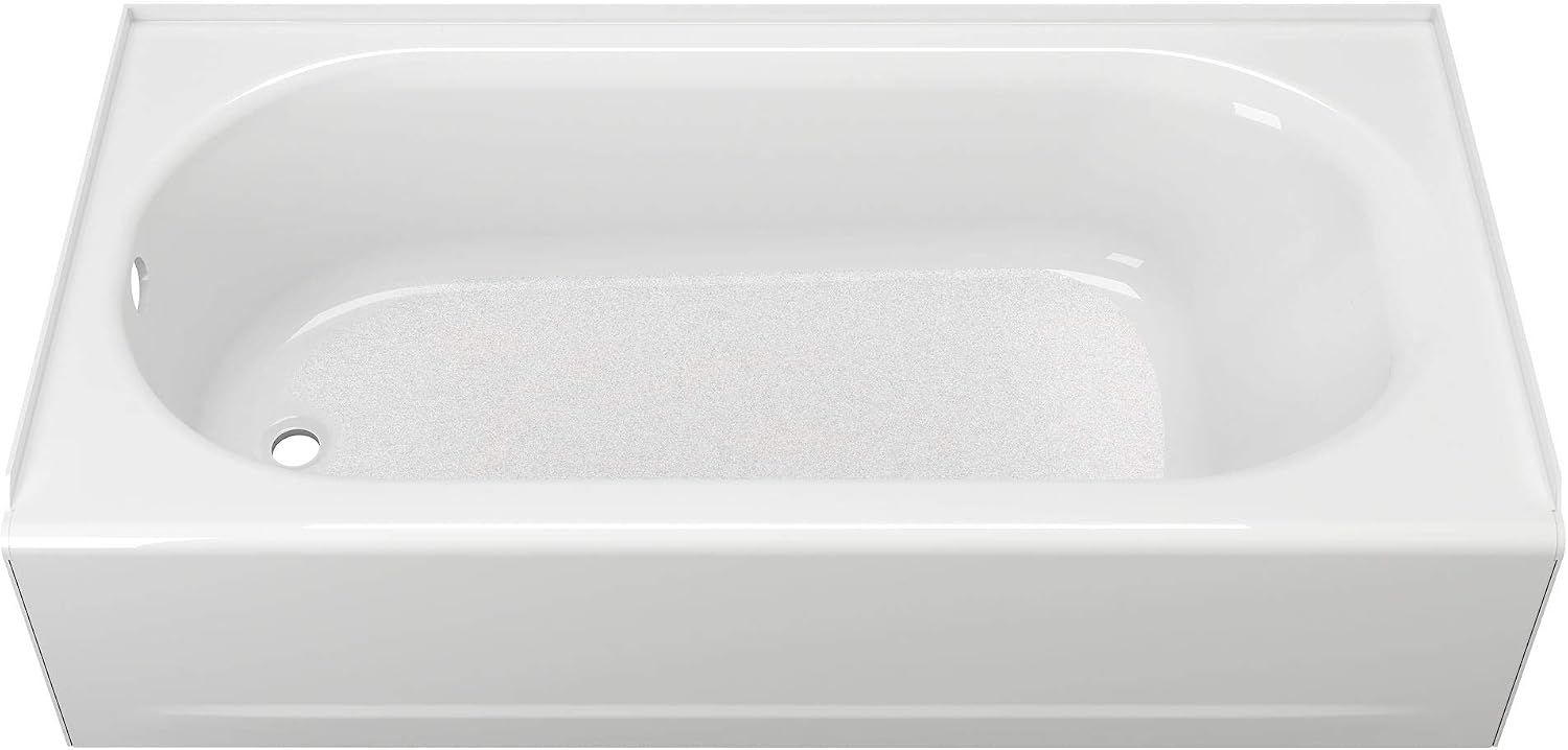 American Standard 2392202.020 Princeton 60 in. x 30 in. Americast Above-Floor Rough-In Bathtub with Left Drain and Built-In Overflow, White