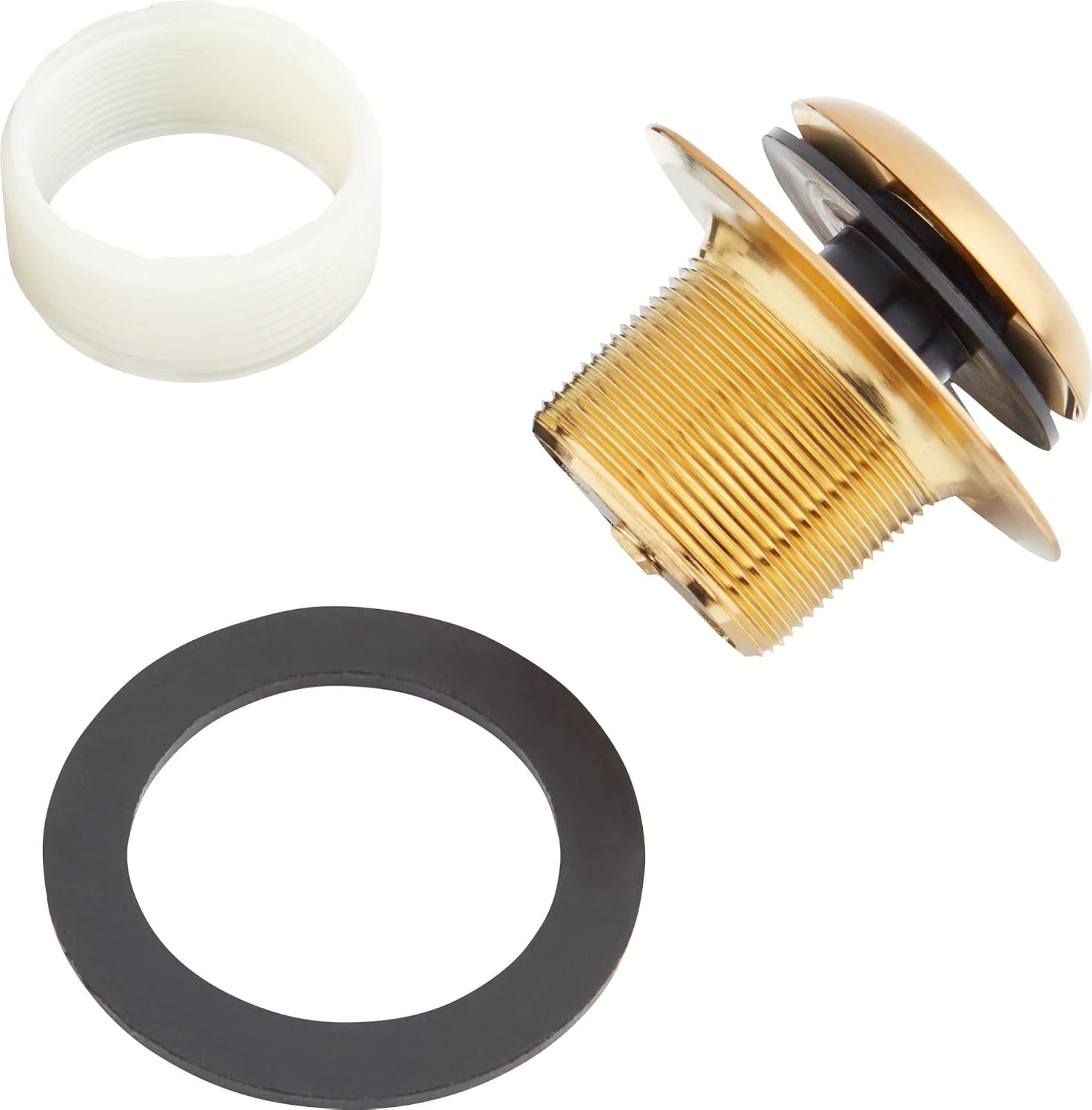 Signature Hardware 484078 Pop-Up Drain with Overflow Cover for Alcove Tub