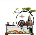 GUERNSEY Tabletop Fountain Desktop Water Ornaments Circulating Water Living Room Fountain Chinese Style Home Decoration Office Desktop Indoor Fountain