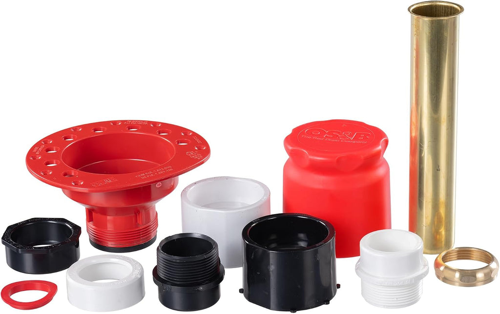 OS&B ITD365 - ABS + PVC, Island Tub Drain Rough-in for Freestanding Bathtub, Simplifies Installation, Water, Air, and Smoke Testable Tub Drain, Designed for 8'/10' Joist Space, Plumbing Supplies.