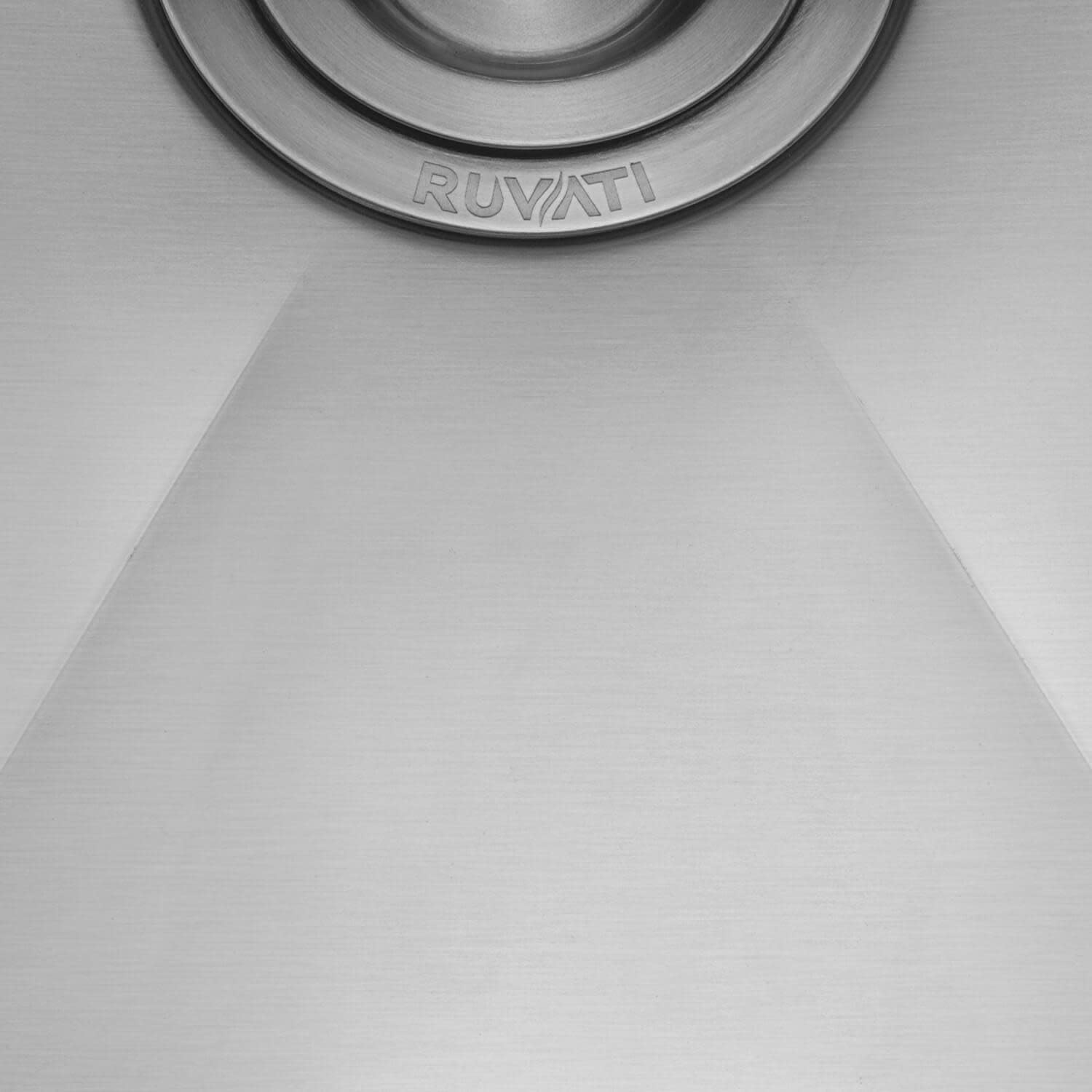 Ruvati 30-inch Rounded Corners Slope Bottom Offset Drain Undermount Kitchen Sink Single Bowl - 16 Gauge Stainless Steel Kitchen Sink with Brushed Finish hides scratches, Easy-to-Clean - RVH7480