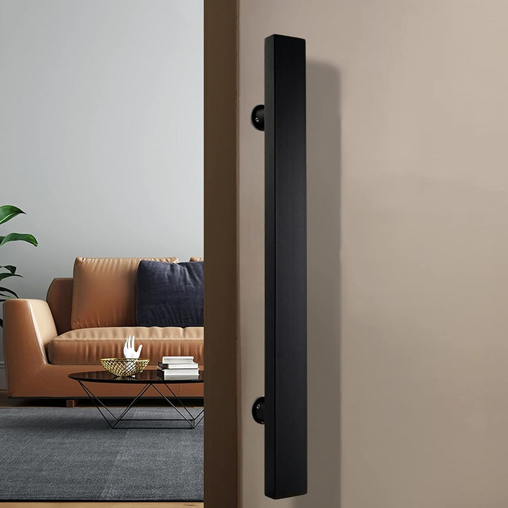 Polished Black Shower Sliding Door Handle Replacement,Push-Pull Glass Door Knob,800Mm Towel Bar,Durable Enclosure Accessory for Bathroom Upgrade-400mm