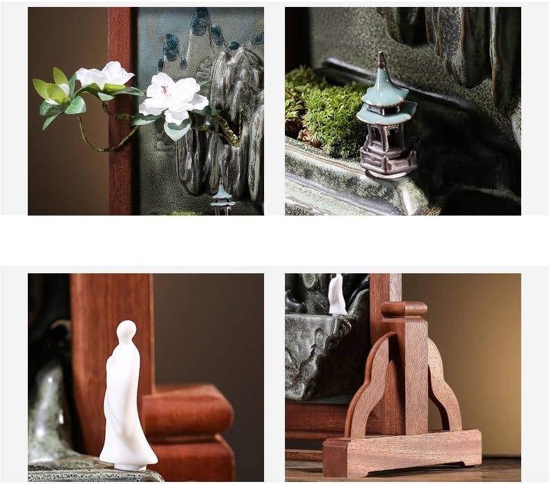 GUERNSEY Tabletop Fountain Tabletop Fountain Rockery Water Fountain Small Ornaments Indoor Desktop Landscape Decoration Indoor Fountain