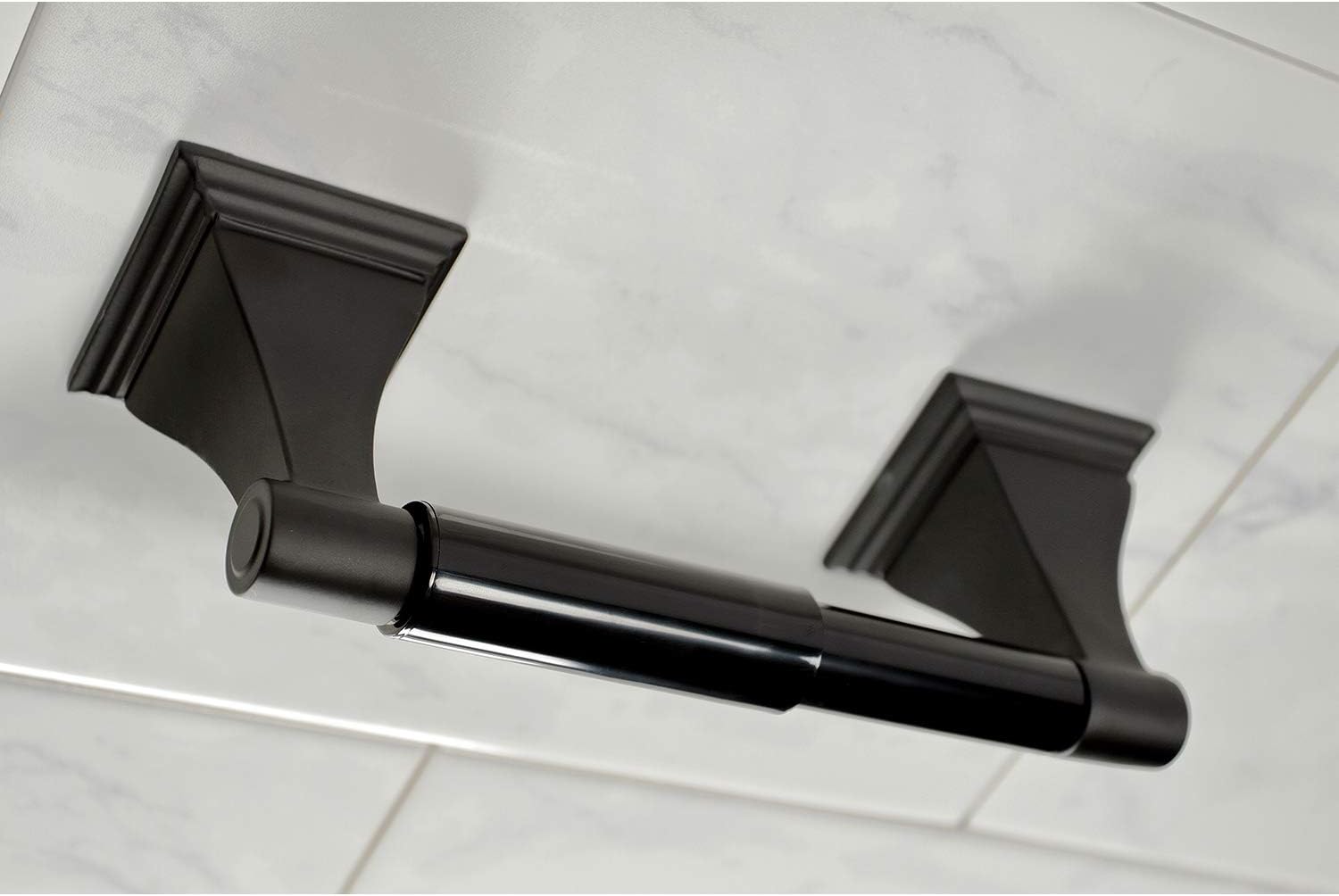 Kingston Brass BAHK61212478K Monarch 5-Piece 18-Inch and 24-Inch Towel Bars Bathroom Accessory Set in Matte Black