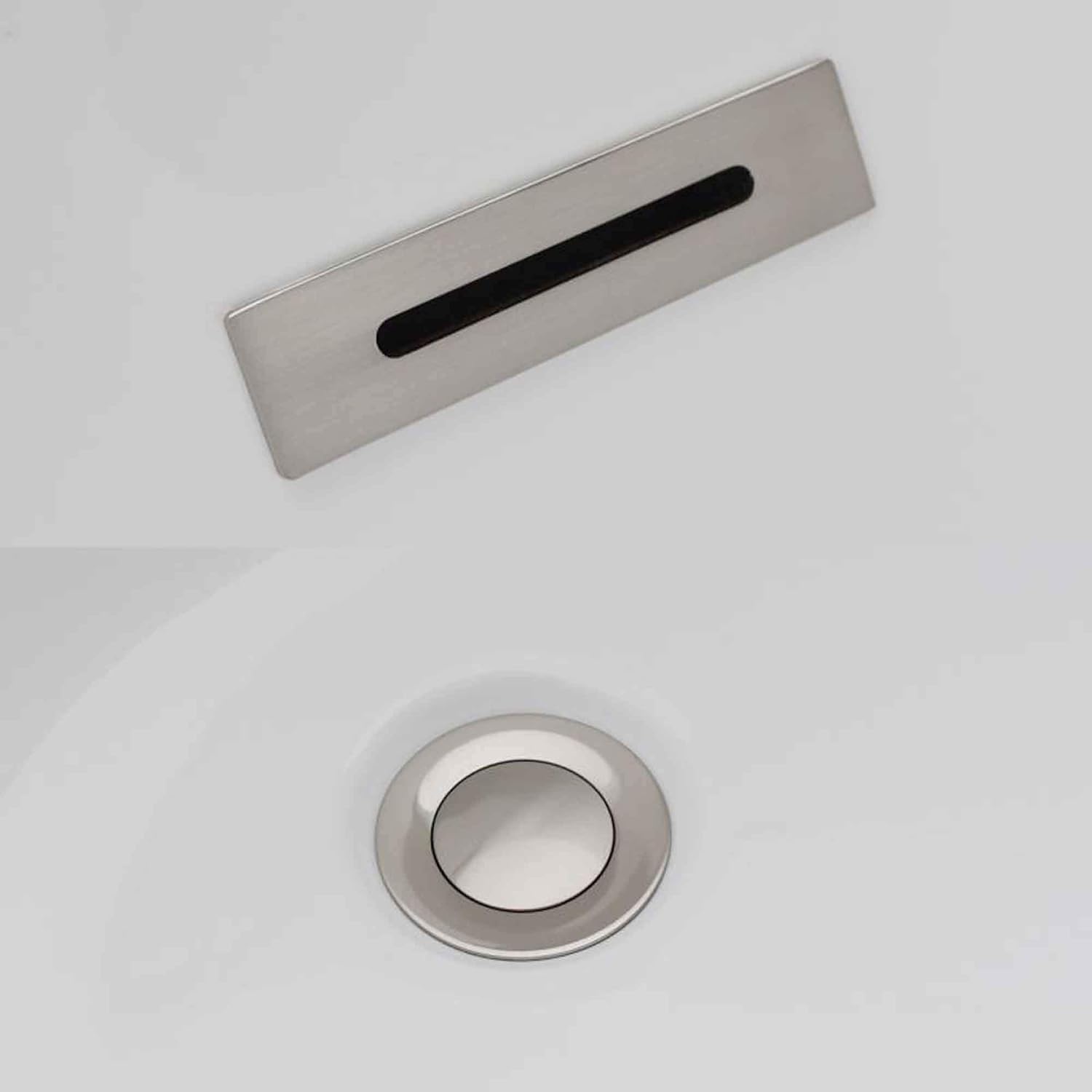 WOODBRIDGE 59' Acrylic Freestanding Bathtub Contemporary Soaking Tub with Brushed Nickel Overflow and Drain, B-1816 Black Color