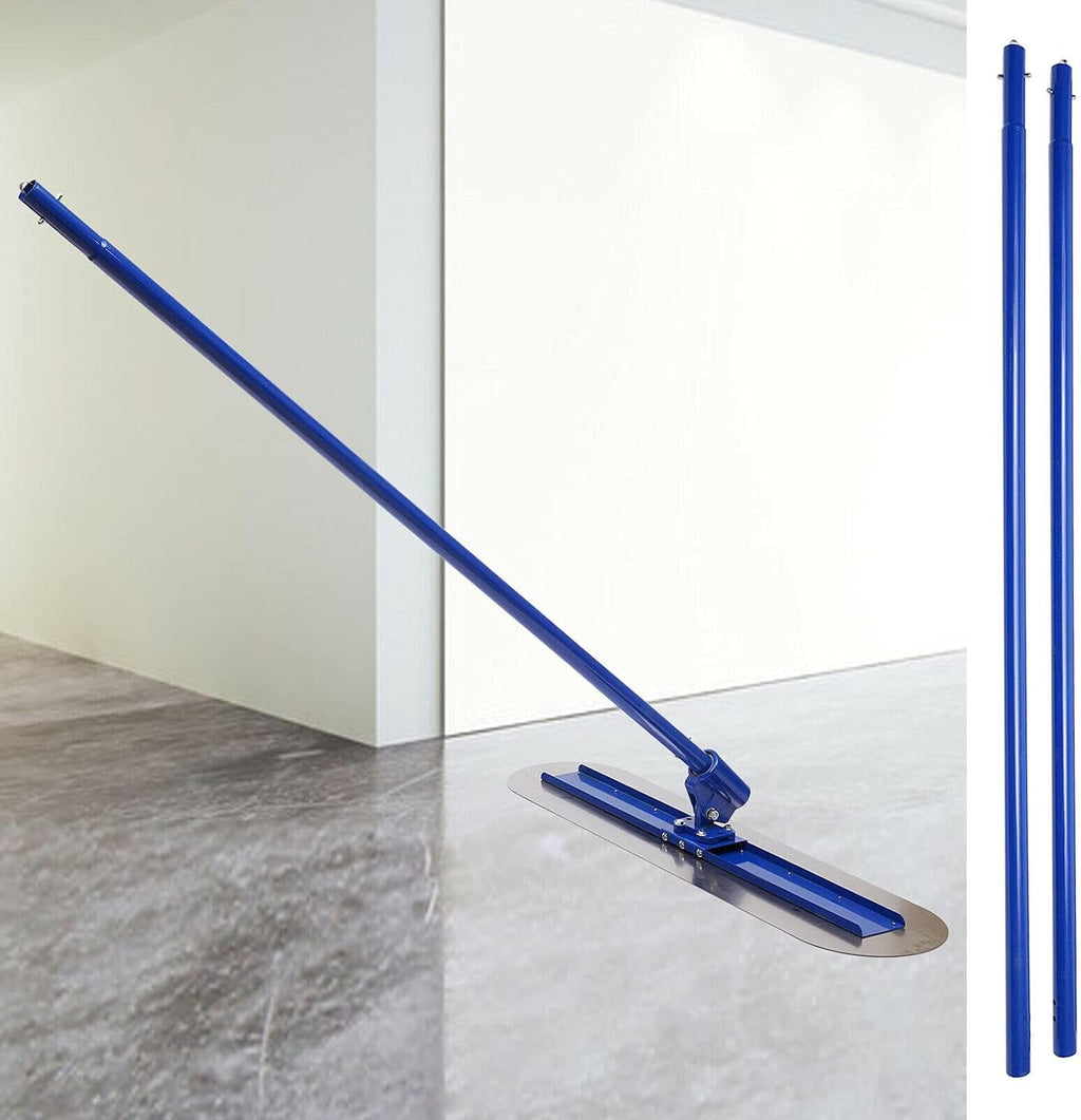 Bull Float Concrete Float 48 x 8' Concrete Trowel Finishing Concrete Finishing Trowel Kit Bull Float Concrete Tools Cement Tool with Mopping Board and 3 Long Handle