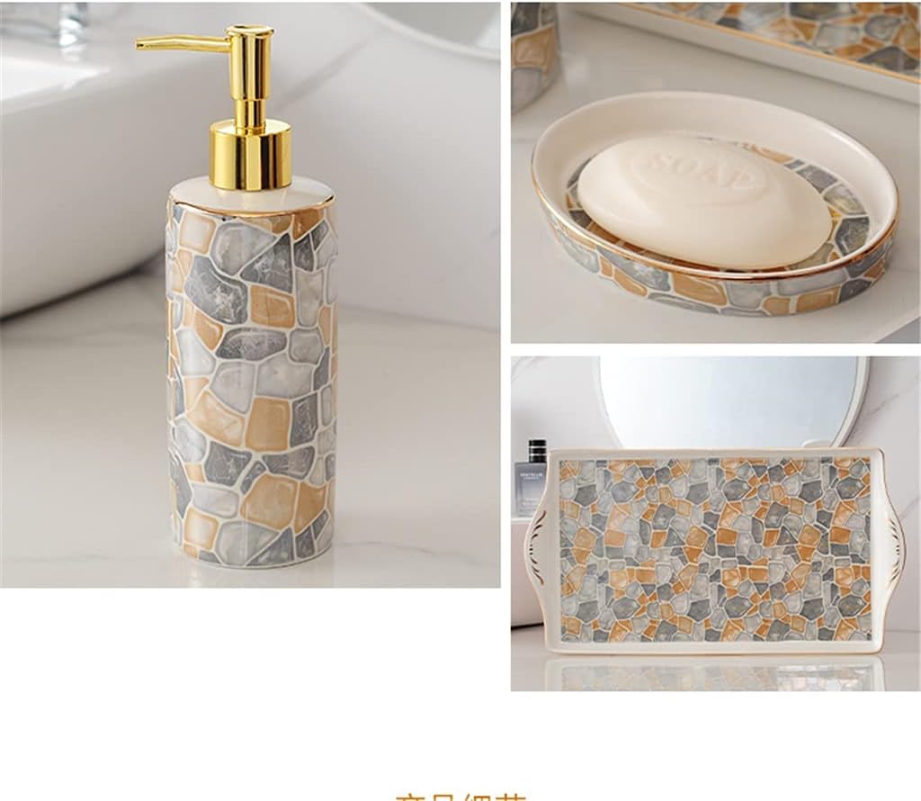 Mouthwash Cup, Dental Cylinder, Sanitary Ware, Five-piece Bathroom Set, Nordic Ceramic Toothbrush, Wedding Wash