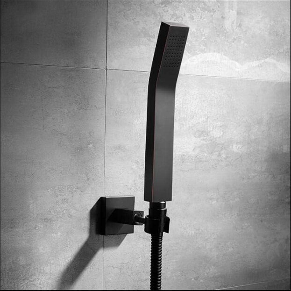 Bathroom Faucet Shower Set Black Square Tube Single Handlebath Shower Faucet Bathtub hot and Cold Water Antique Brass Shower Faucet Set