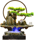 GUERNSEY Tabletop Fountain Tabletop Fountains Chinese-Style Living Room Circulating Water Ornaments Rockery Water Fountain Ornaments Office Desktop Decorations Indoor Fountain