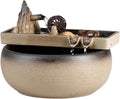 GUERNSEY Tabletop Fountain High Mountain Water Fountain Ornaments Office Circulating Water Desktop Fountain Indoor Desktop Decorations Indoor Waterfall Feature Indoor Fountain